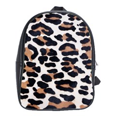 BLACK AND BROWN LEOPARD School Bags(Large) 