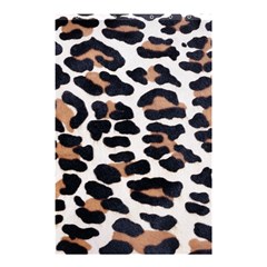 BLACK AND BROWN LEOPARD Shower Curtain 48  x 72  (Small) 