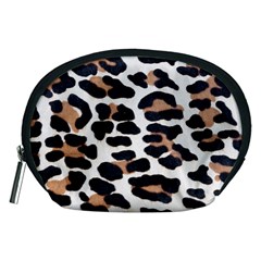 Black And Brown Leopard Accessory Pouches (medium)  by trendistuff