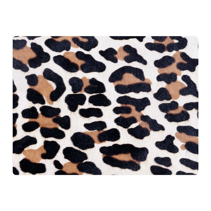 BLACK AND BROWN LEOPARD Double Sided Flano Blanket (Mini) 