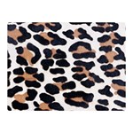 BLACK AND BROWN LEOPARD Double Sided Flano Blanket (Mini)  35 x27  Blanket Back