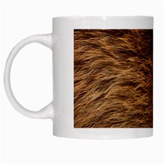 Bear Fur White Mugs