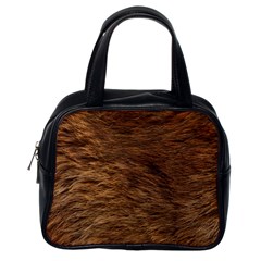 Bear Fur Classic Handbags (one Side)