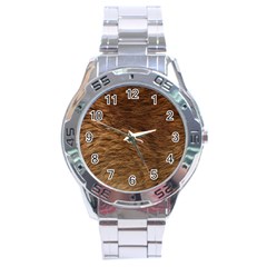 Bear Fur Stainless Steel Men s Watch by trendistuff