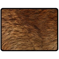 Bear Fur Double Sided Fleece Blanket (large)  by trendistuff