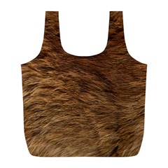 Bear Fur Full Print Recycle Bags (l)  by trendistuff