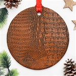 ALLIGATOR SKIN Round Ornament (Two Sides)  Front