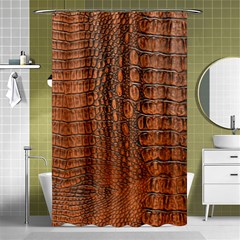 Alligator Skin Shower Curtain 48  X 72  (small)  by trendistuff