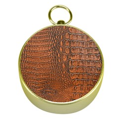 Alligator Skin Gold Compasses by trendistuff