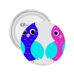 Owl Couple  2 25  Buttons by JDDesigns