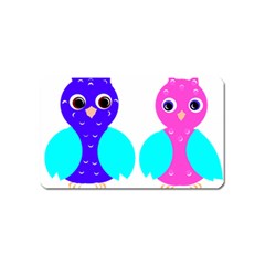 Owl Couple  Magnet (name Card) by JDDesigns