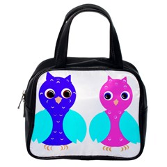 Owl Couple  Classic Handbags (one Side) by JDDesigns