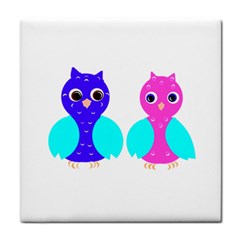 Owl Couple  Face Towel