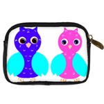 Owl couple  Digital Camera Cases Back