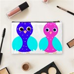 Owl couple  Cosmetic Bag (Medium)  Back