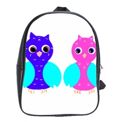 Owl Couple  School Bags(large)  by JDDesigns