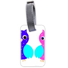 Owl Couple  Luggage Tags (two Sides)