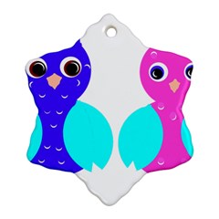 Owl Couple  Ornament (snowflake) 