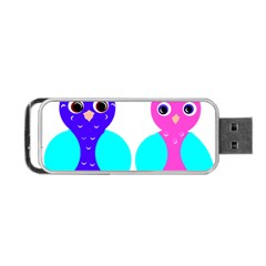 Owl Couple  Portable Usb Flash (one Side) by JDDesigns