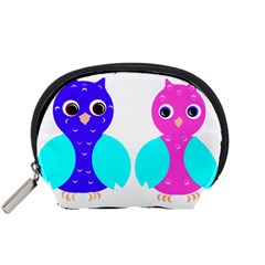 Owl Couple  Accessory Pouches (small)  by JDDesigns