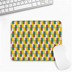 Connected Rectangles Pattern Small Mousepad by LalyLauraFLM