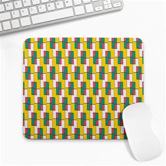 Connected Rectangles Pattern Large Mousepad by LalyLauraFLM