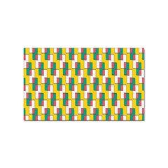 Connected Rectangles Pattern Sticker (rectangular)