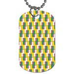 Connected rectangles pattern Dog Tag (Two Sides) Front