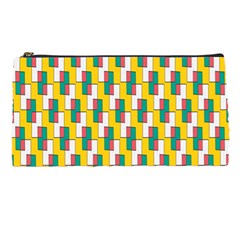 Connected Rectangles Pattern Pencil Case by LalyLauraFLM