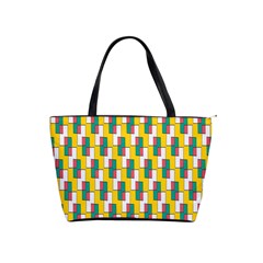 Connected Rectangles Pattern Classic Shoulder Handbag by LalyLauraFLM