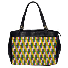 Connected Rectangles Pattern Oversize Office Handbag by LalyLauraFLM