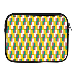 Connected Rectangles Pattern Apple Ipad 2/3/4 Zipper Case by LalyLauraFLM