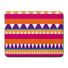 Stripes And Peaks Small Mousepad by LalyLauraFLM