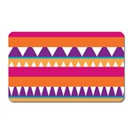 Stripes and peaks Magnet (Rectangular) Front