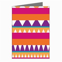 Stripes And Peaks Greeting Cards (pkg Of 8) by LalyLauraFLM