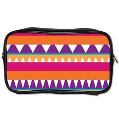 Stripes And Peaks Toiletries Bag (one Side) by LalyLauraFLM