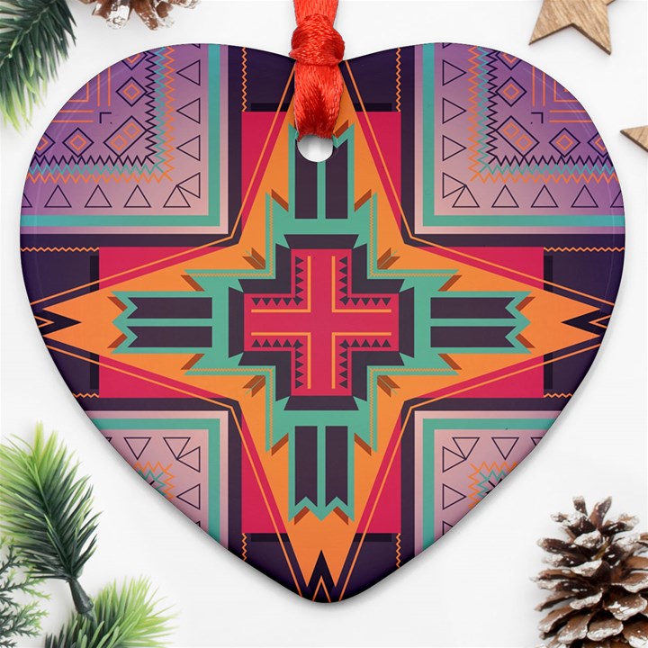 Tribal star Ornament (Heart)