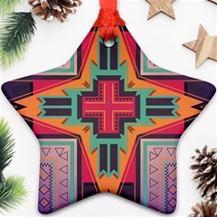 Tribal Star Ornament (star) by LalyLauraFLM