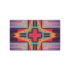 Tribal Star Sticker Rectangular (10 Pack)