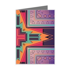 Tribal Star Mini Greeting Card by LalyLauraFLM