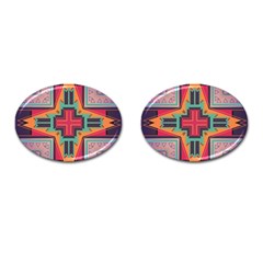 Tribal Star Cufflinks (oval) by LalyLauraFLM