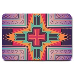 Tribal Star Large Doormat by LalyLauraFLM