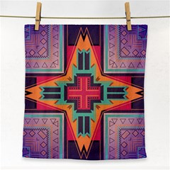 Tribal Star Face Towel by LalyLauraFLM