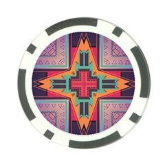 Tribal Star Poker Chip Card Guard (10 Pack) by LalyLauraFLM