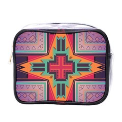 Tribal Star Mini Toiletries Bag (one Side) by LalyLauraFLM