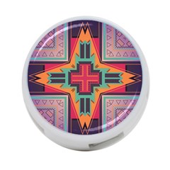 Tribal Star 4-port Usb Hub (two Sides) by LalyLauraFLM