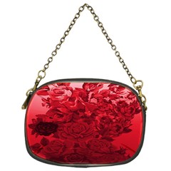 Red Tinted Roses Collage 2 Chain Purses (one Side)  by LovelyDesigns4U