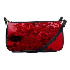 Red Tinted Roses Collage 2 Shoulder Clutch Bags by LovelyDesigns4U