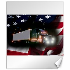 Trucking Freedom Canvas 8  X 10 