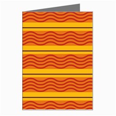 Red Waves Greeting Card by LalyLauraFLM